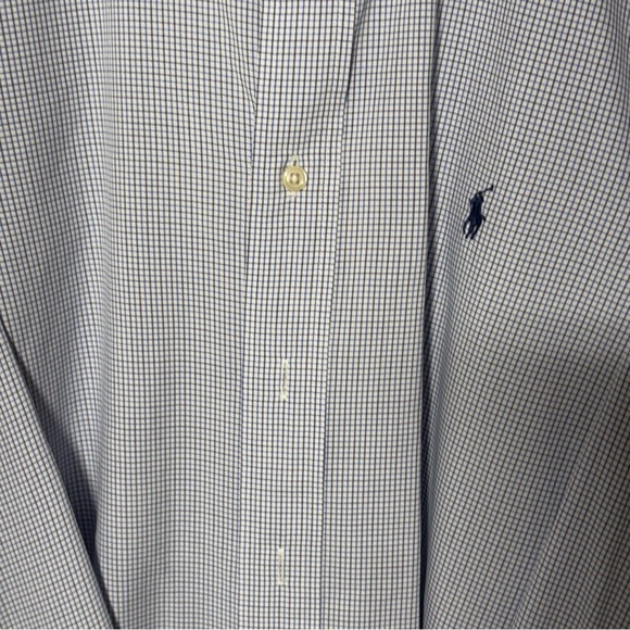 2/$20 Ralph Lauren Blue Dress Shirt Classic Gingham - Picture 10 of 10